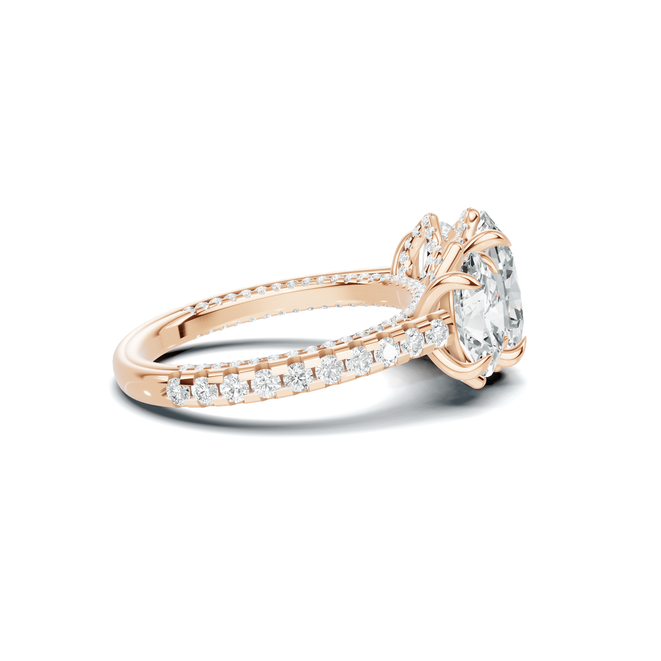 Brilliant Triple Stone Ring