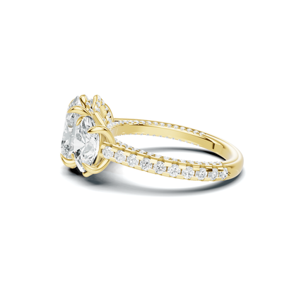 Brilliant Triple Stone Ring