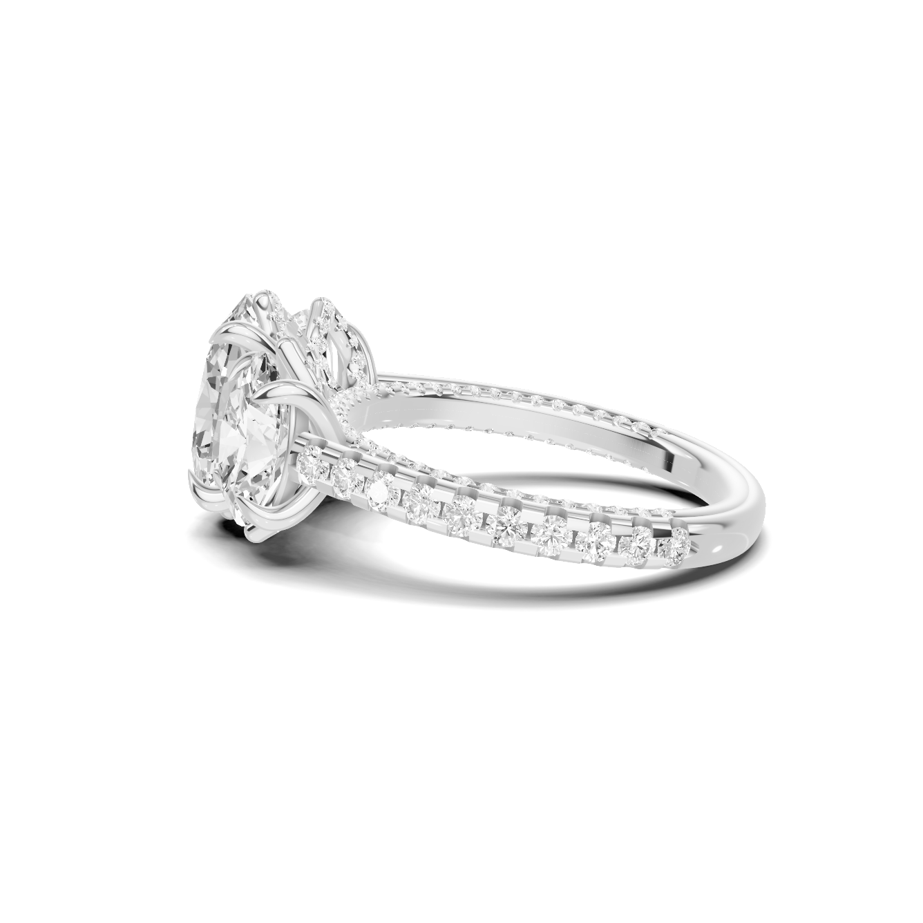 Brilliant Triple Stone Ring