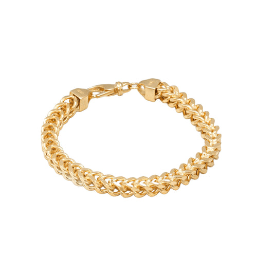 10K Yellow Gold Franco 7mm Bracelet