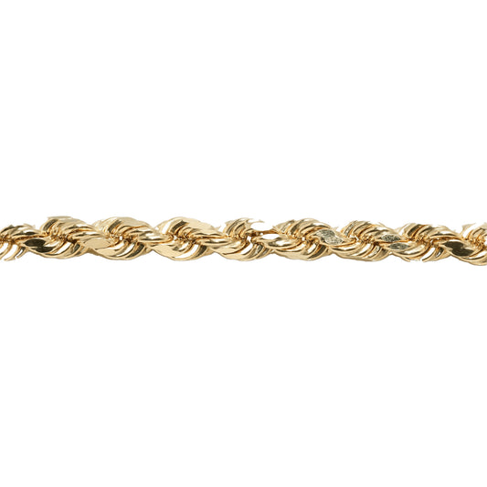 10K Yellow Gold Rope 6mm Bracelet