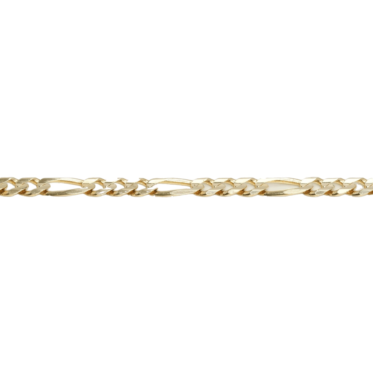 14K Yellow Gold Figaro 4.6mm Bracelet