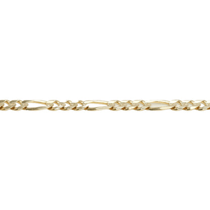 14K Yellow Gold Figaro 4.6mm Bracelet