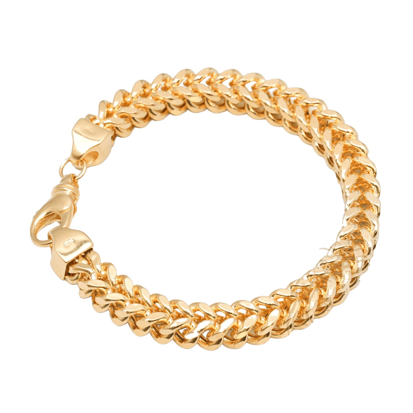 10K Yellow Gold Franco 8.5mm Bracelet