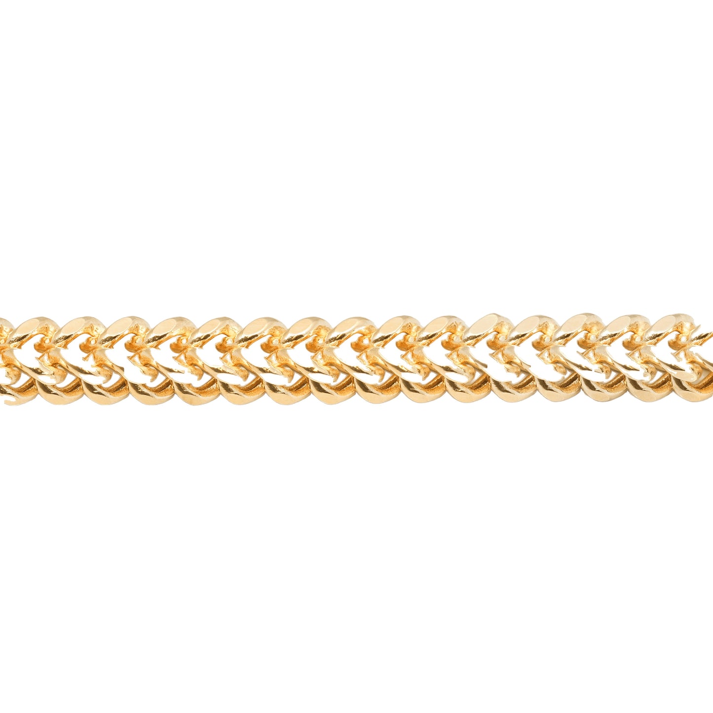 10K Yellow Gold Franco 8.5mm Bracelet