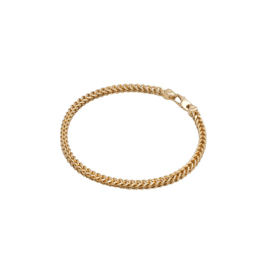 10K Yellow Gold Franco 3.9mm Bracelet