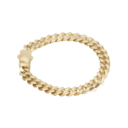 10K Yellow Gold Curb 8.5mm 7.5" Bracelet