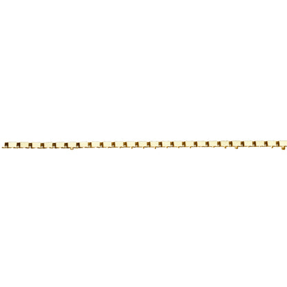 10K Yellow Gold Box 8.5" Bracelet