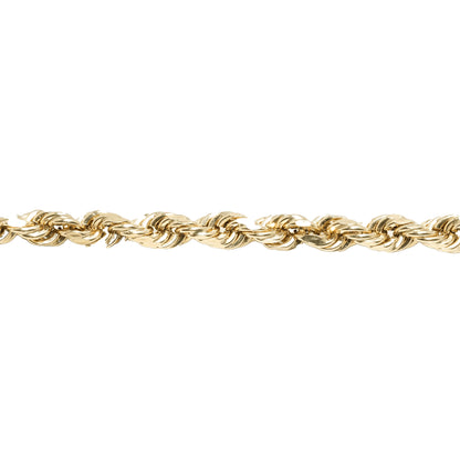 10K Yellow Gold Rope 4.5mm Bracelet