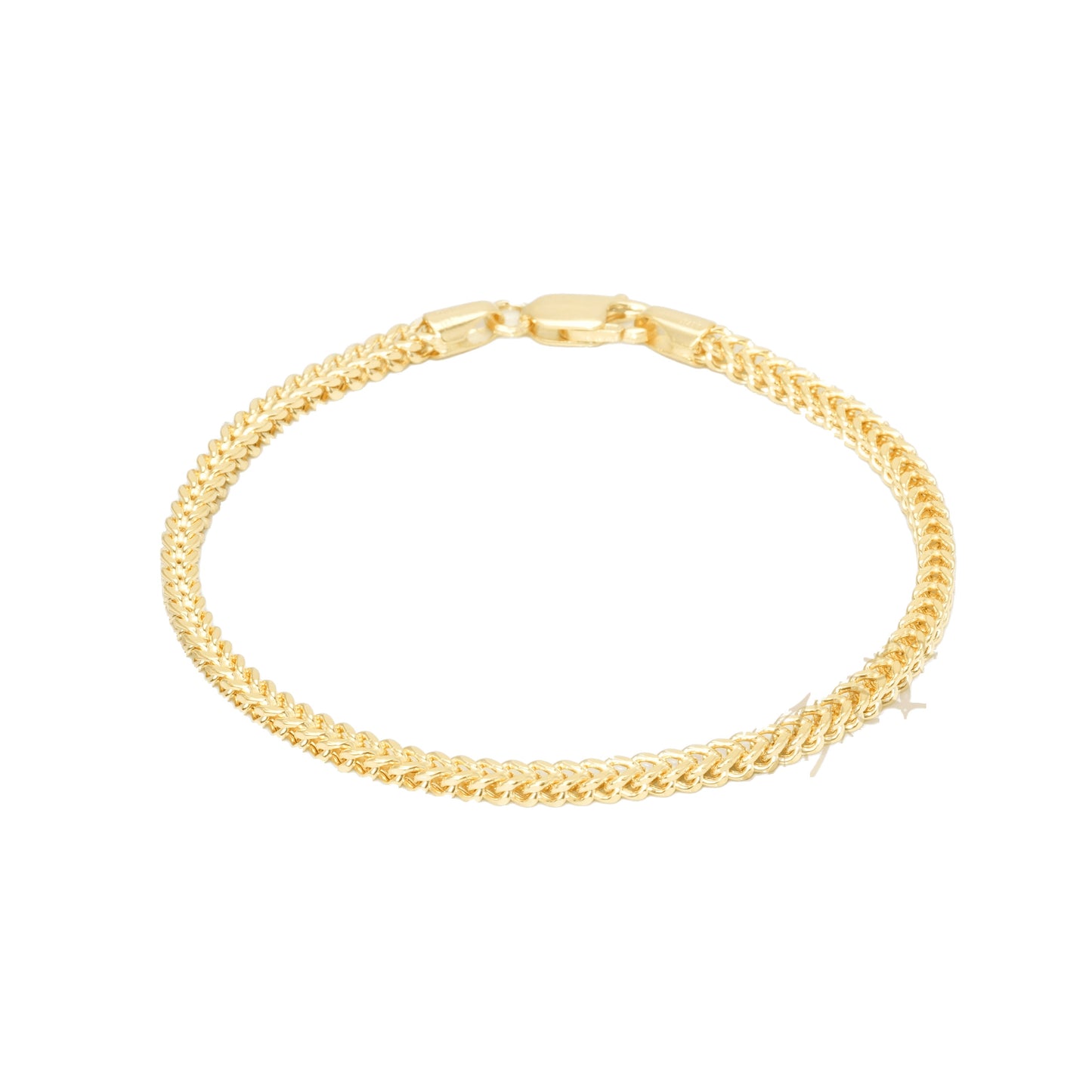 10K Yellow Gold Franco 4.5mm Bracelet