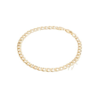 10K Yellow Gold Curb 4.9mm Bracelet