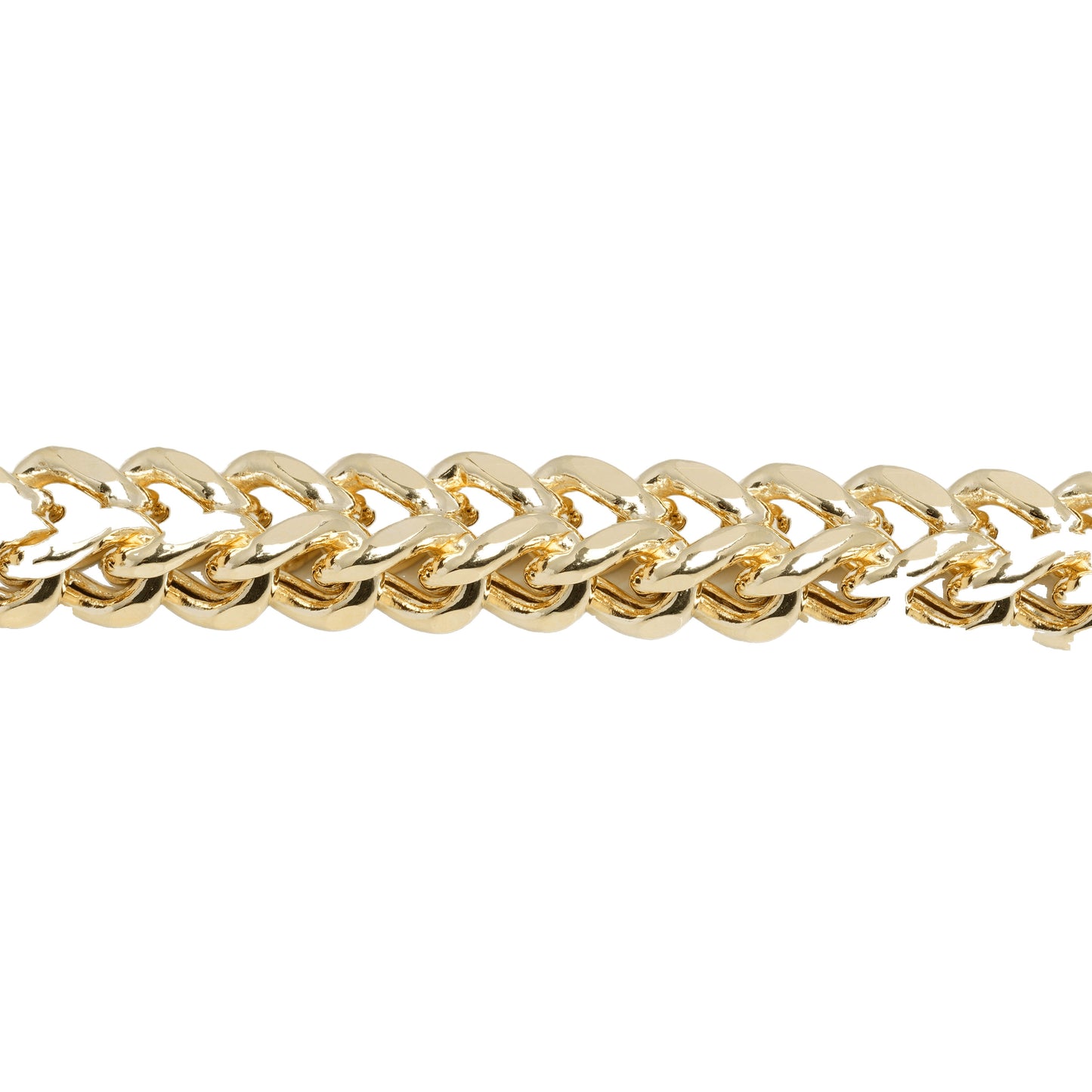 10K Yellow Gold Franco 7.2mm Bracelet