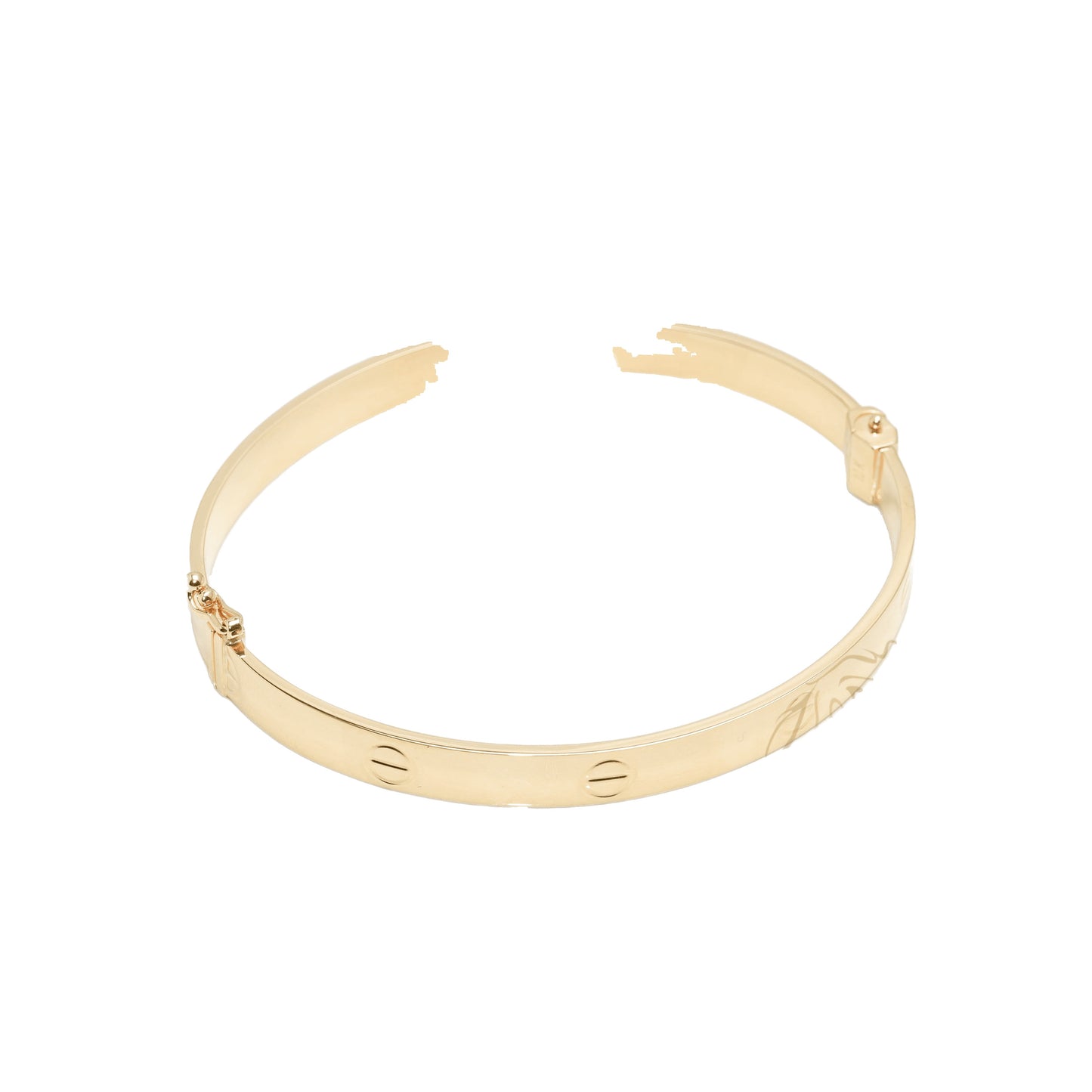 Bangle Bracelet - 10K Yellow Gold Love Style 5.8mm