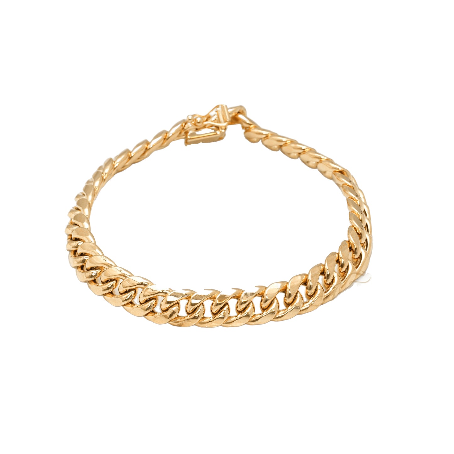 10K Yellow Gold Cuban Link 9.5mm Bracelet