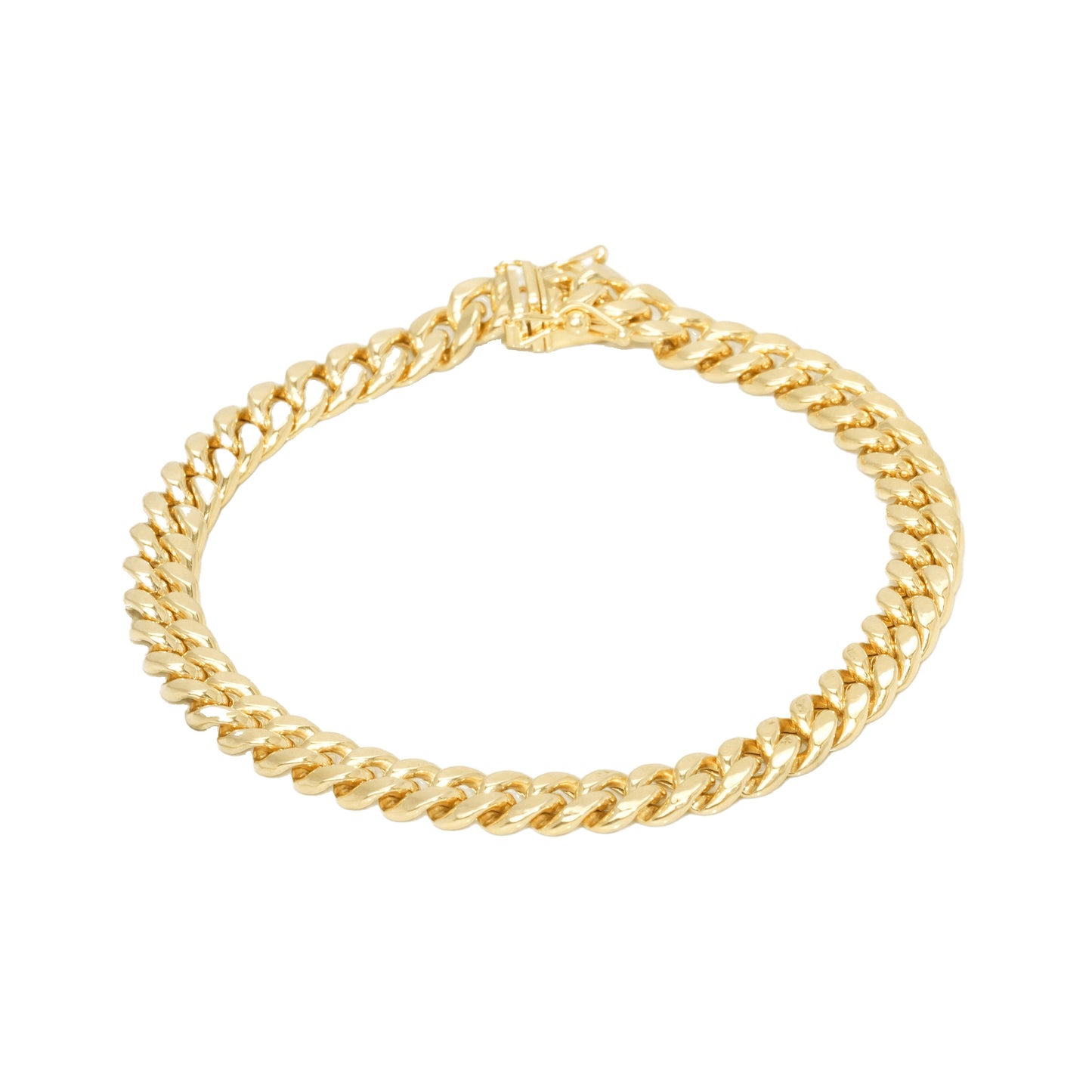 10K Yellow Gold Cuban Link 7.5mm Bracelet