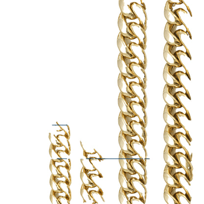 10K Yellow Gold Cuban Link 7.5mm Bracelet
