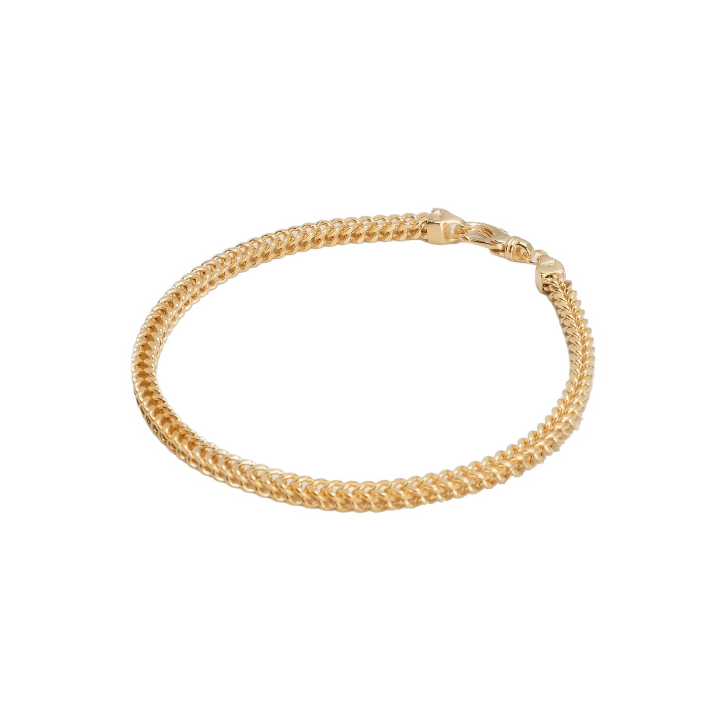 10K Yellow Gold Franco 3.3mm Bracelet