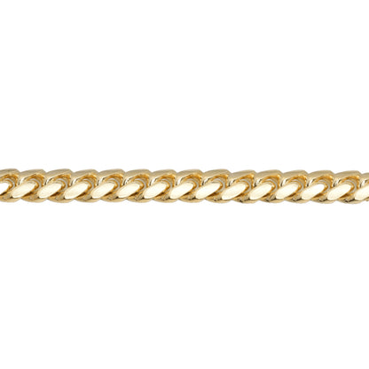 10K Yellow Gold Cuban Link Solid 7mm Bracelet