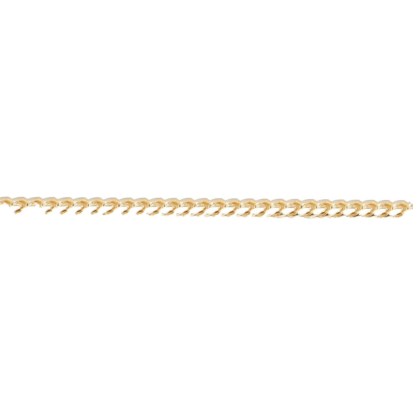 10K Yellow Gold Cuban Link Solid 3.2mm Bracelet