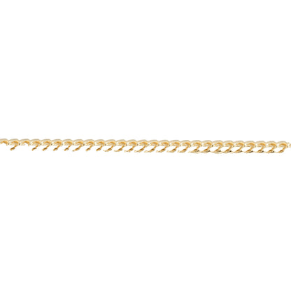 10K Yellow Gold Cuban Link Solid 3.2mm Bracelet
