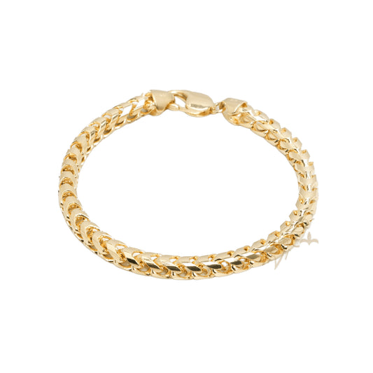 10K Yellow Gold Franco Solid 5.6mm Bracelet