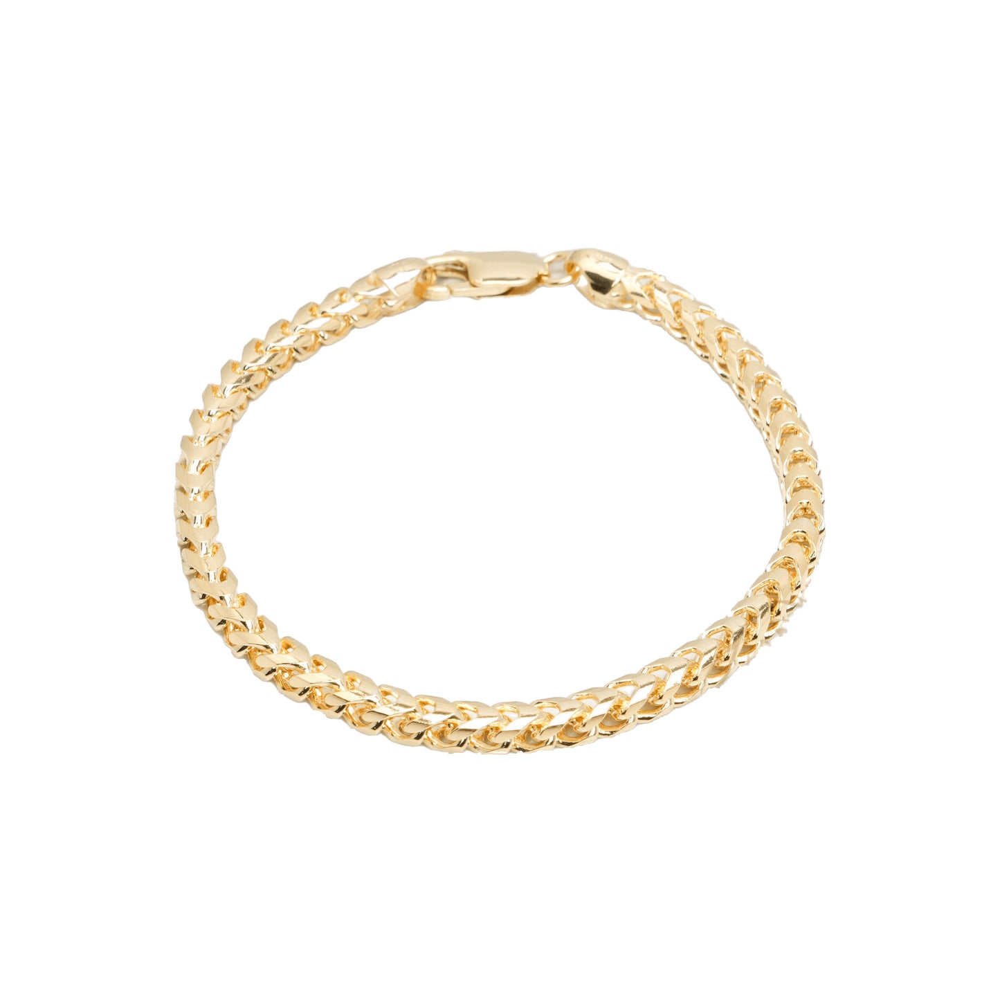 10K Yellow Gold Franco Solid 4.5mm Bracelet