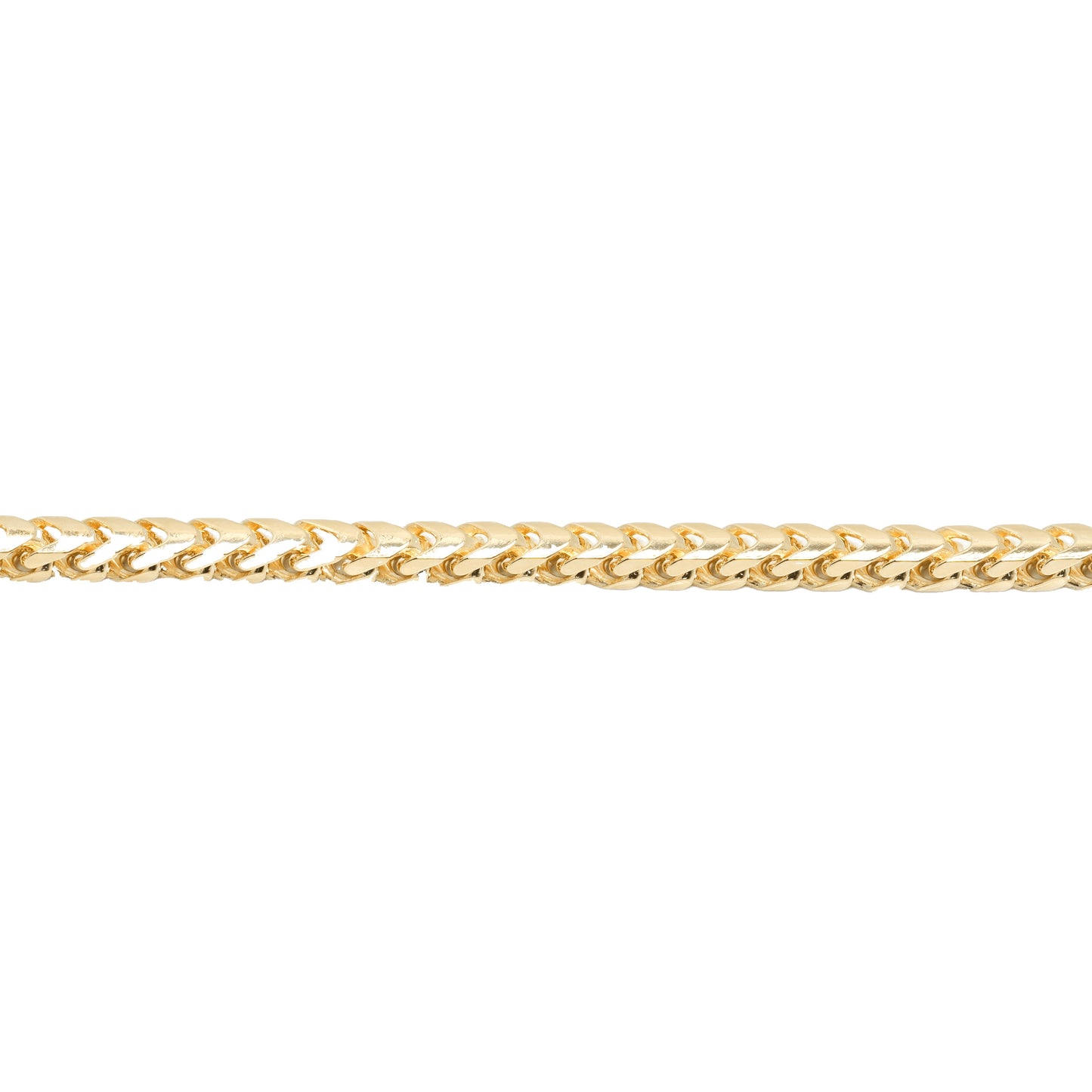10K Yellow Gold Franco Solid 3mm Bracelet