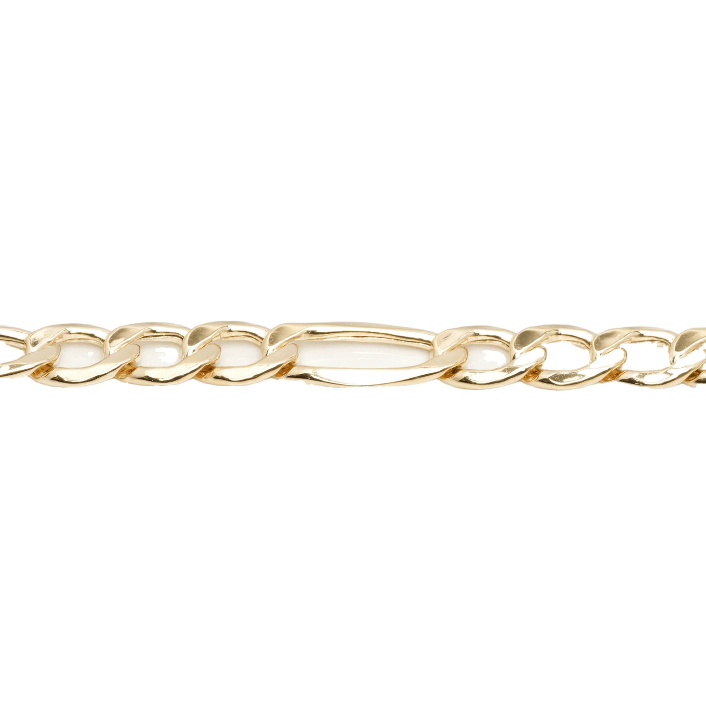 10K Yellow Gold Figaro 6.6mm Bracelet