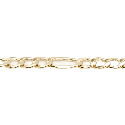 10K Yellow Gold Figaro 6.6mm Bracelet