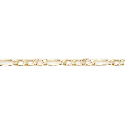 10K Yellow Gold Figaro 4.2mm Bracelet