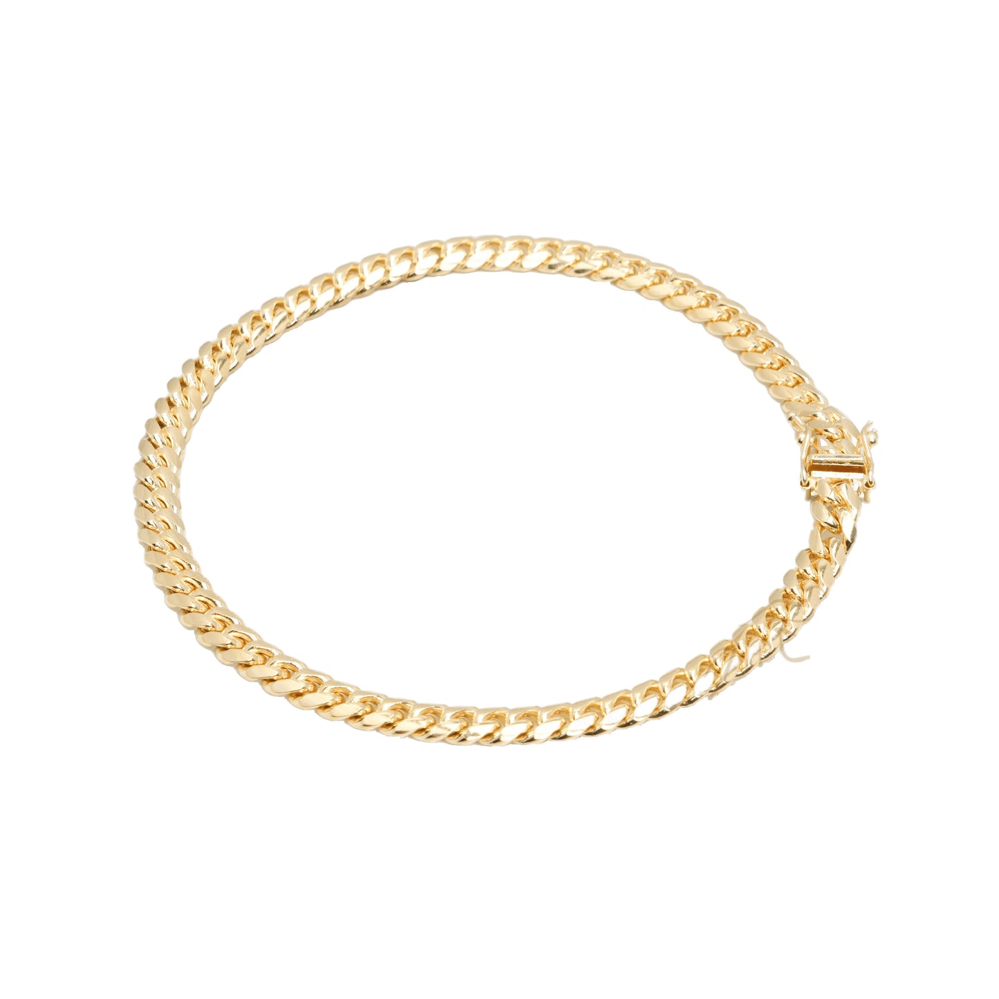 10K Yellow Gold Cuban Link Solid 5mm Bracelet
