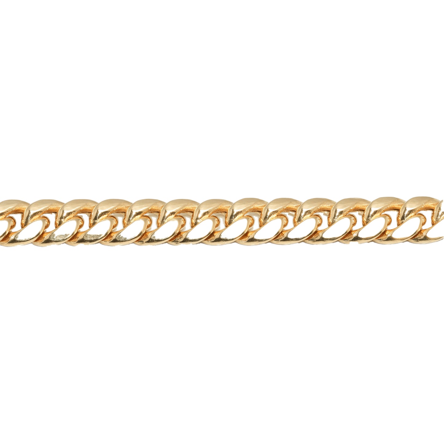10K Yellow Gold Cuban Link 7.5mm Bracelet