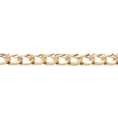 10K Yellow Gold Curb Diamond-Cut 7mm Bracelet
