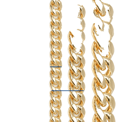 10K Yellow Gold Cuban Link 13mm Bracelet
