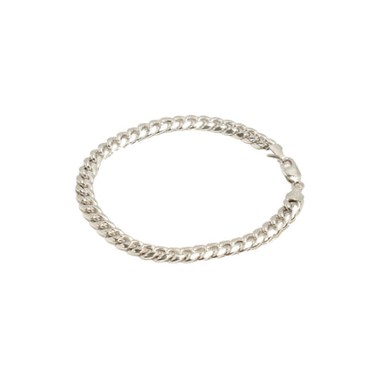 10K White Gold Cuban Link 6.5mm Bracelet