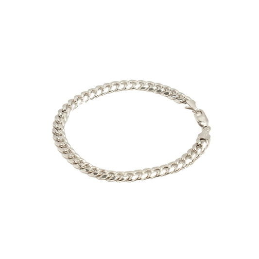 10K White Gold Cuban Link 6.5mm Bracelet