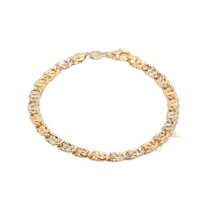 18K Two-Tone Yellow & White Gold Modern Mariner 6mm Bracelet