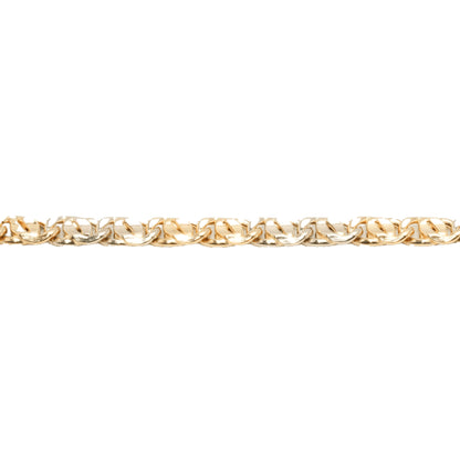 18K Two-Tone Yellow & White Gold Modern Mariner 6mm Bracelet