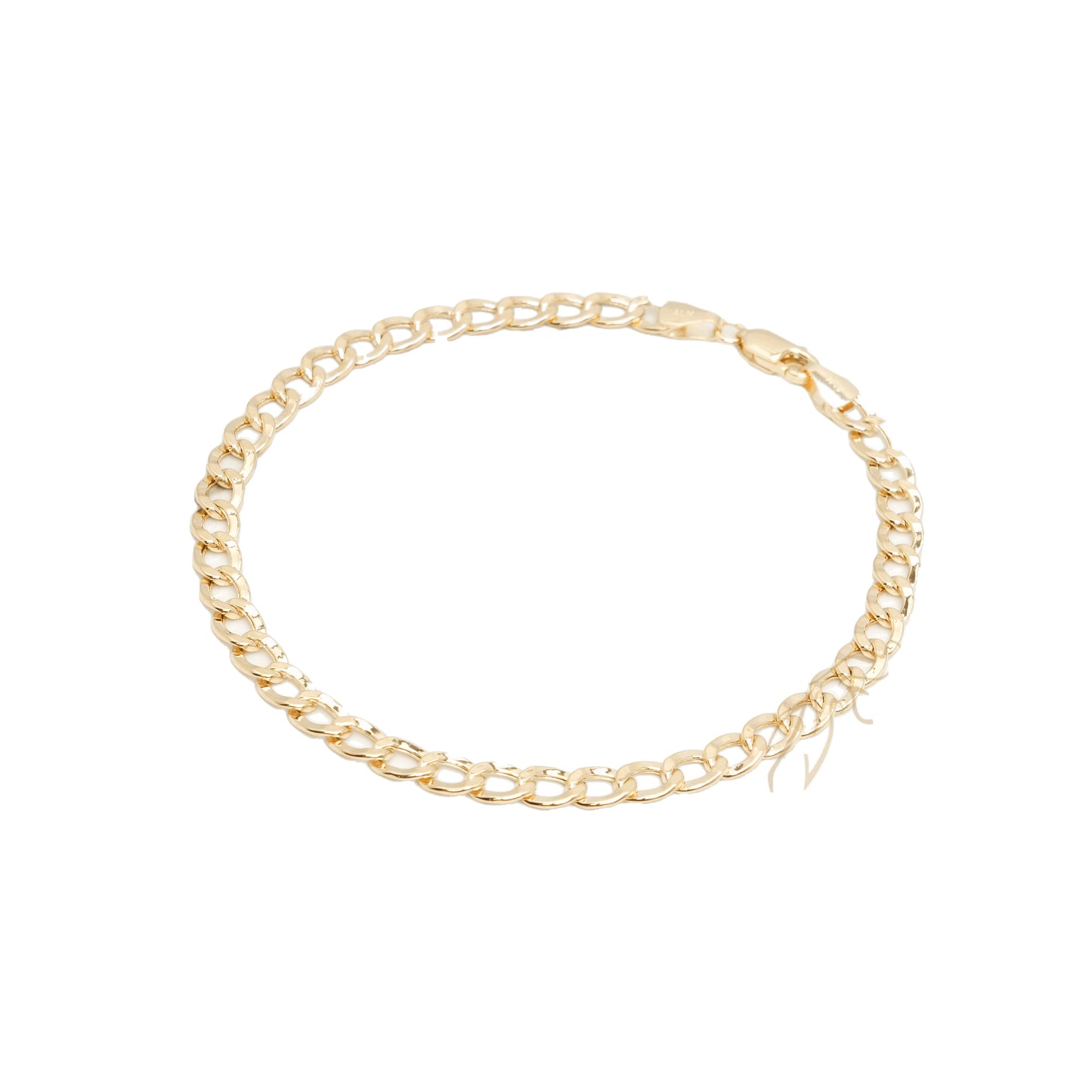 10K Yellow Gold Curb 5.6mm Bracelet