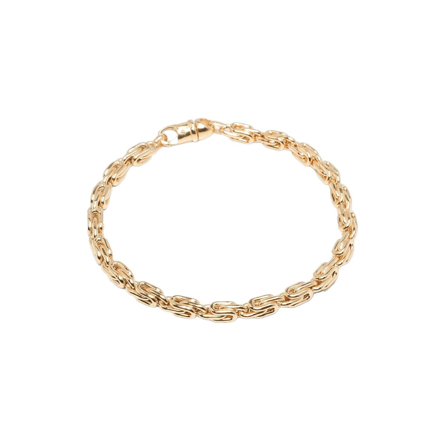 10K Yellow Gold Byzantine 4.7mm Bracelet