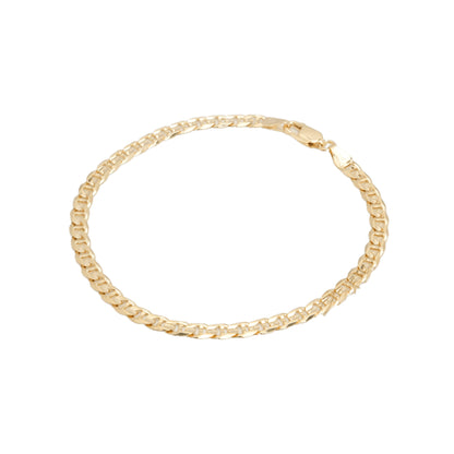 10K Yellow Gold Mariner Solid 4.5mm Bracelet