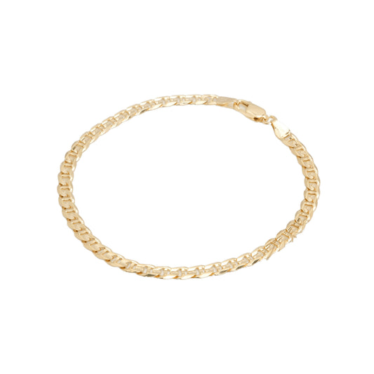 10K Yellow Gold Mariner Solid 4.5mm Bracelet