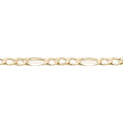 10K Yellow Gold Figaro 5.2mm Bracelet