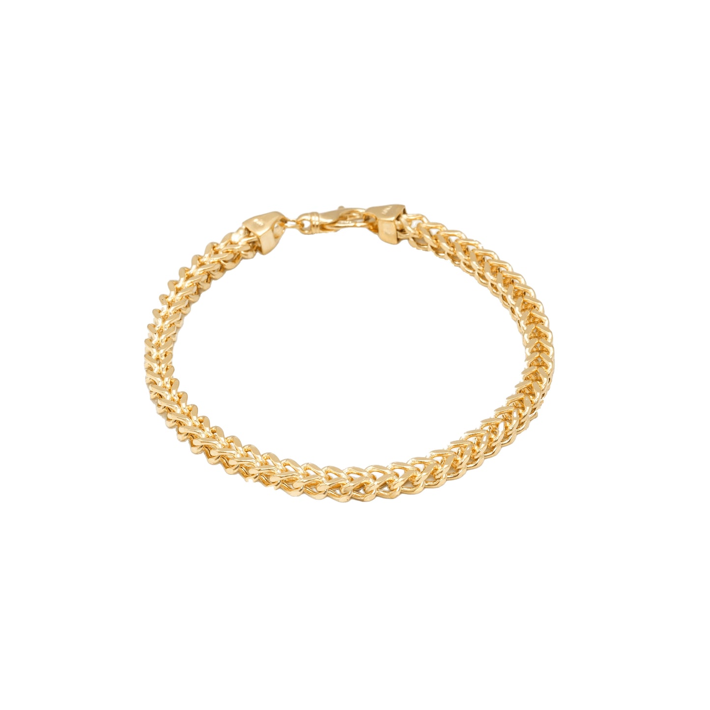 10K Yellow Gold Franco 4.75mm Bracelet