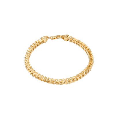 10K Yellow Gold Franco 4.75mm Bracelet