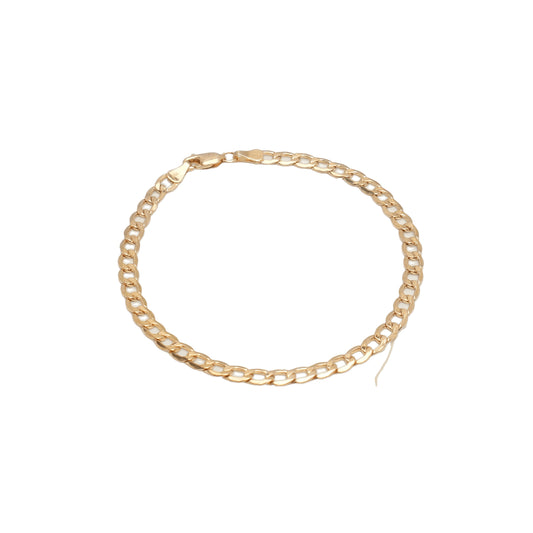 10K Yellow Gold Curb 4.5mm Bracelet