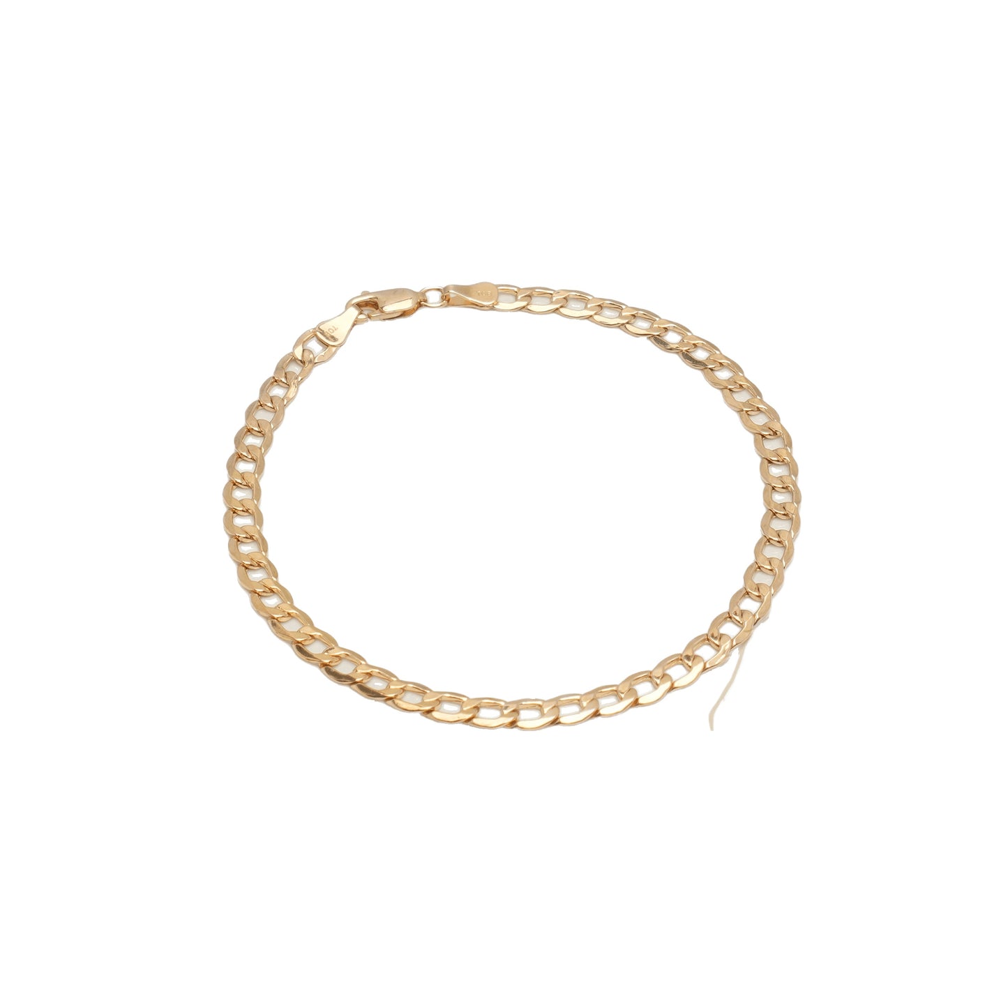 10K Yellow Gold Curb 4.6mm Bracelet