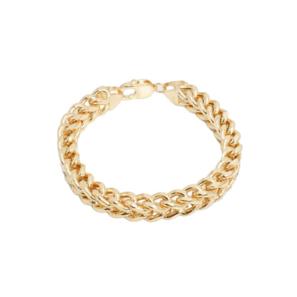 10K Yellow Gold Franco 9.4mm Bracelet
