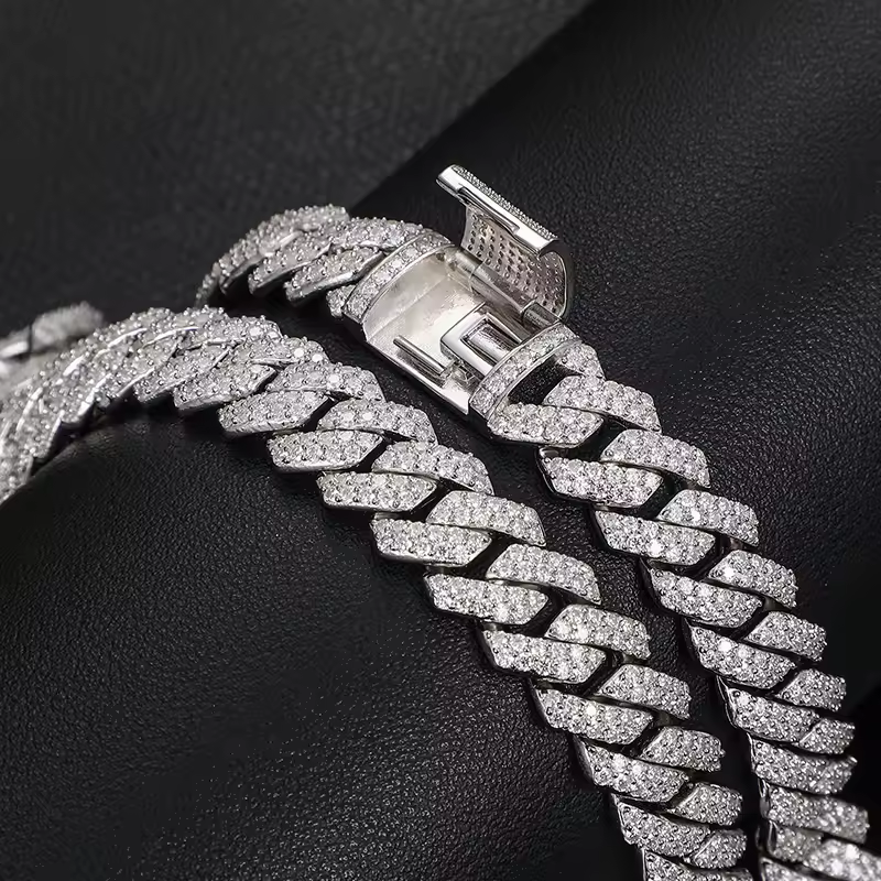 10MM Moissanite Cuban Link Chain