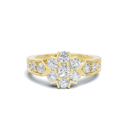 Cluster Floral Statement Ring